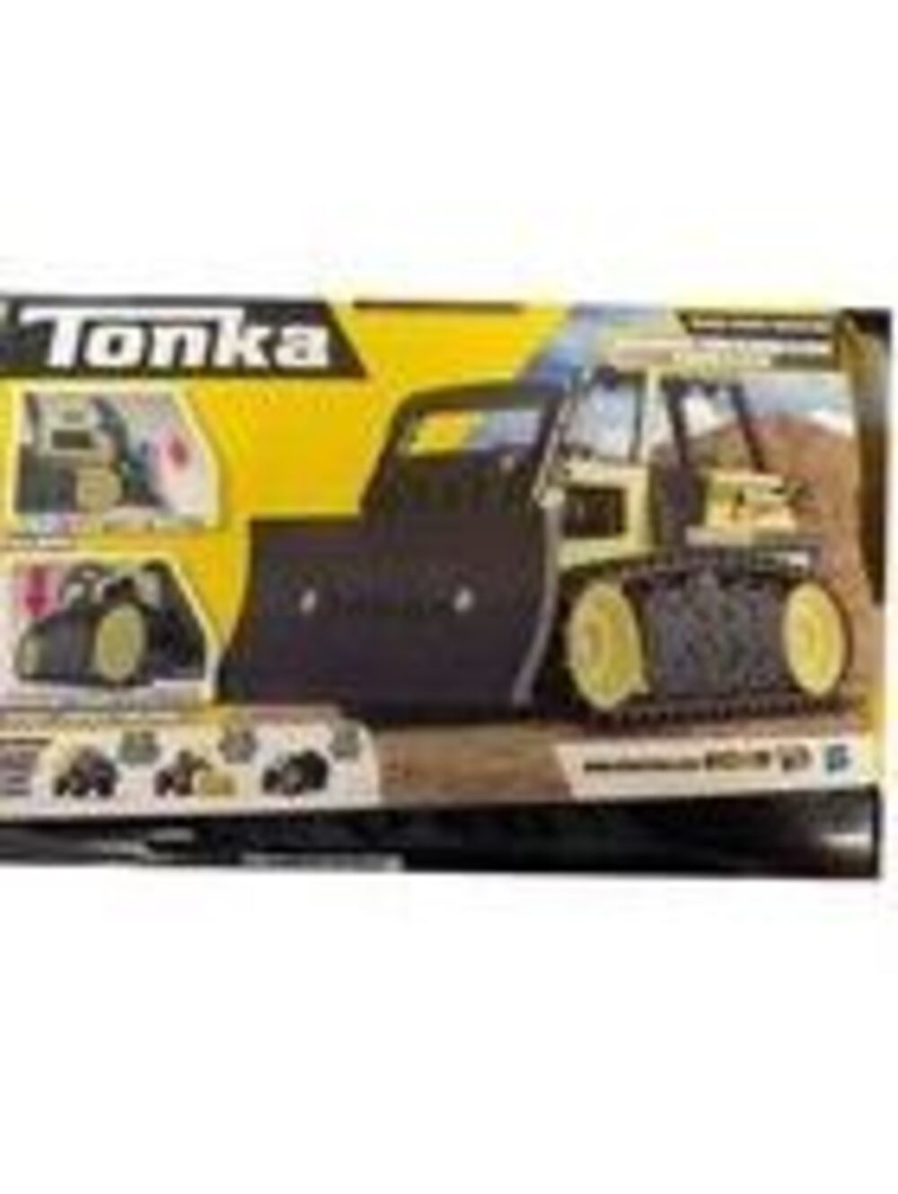 Tonka Steel Classics Bulldozer Tractor Moving Blade Construction Toy Damaged Box